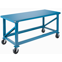 Extra Heavy-Duty Workbenches - All-Welded Benches, Steel Surface Trail Hammer and Bolt