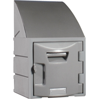 Locker, 12" x 15" x 25", Grey, Assembled Trail Hammer and Bolt