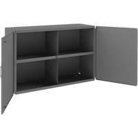 Armoire murale, 24" h x 33-13/16" la x 12-3/8" p, 1 tablettes, Acier, Gris Trail Hammer and Bolt