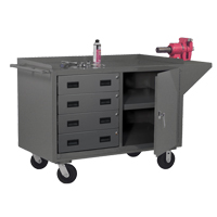 Armoire d'&eacute;tabli mobile, Acier Surface Trail Hammer and Bolt