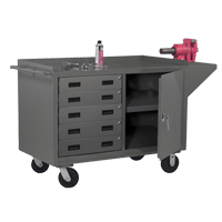 Armoire d'&eacute;tabli mobile, Acier Surface Trail Hammer and Bolt