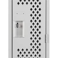 Casiers Clean Line, 12" x 15" x 72", Acier, Gris, Rivet (assembl&eacute;), Perfor&eacute; Trail Hammer and Bolt