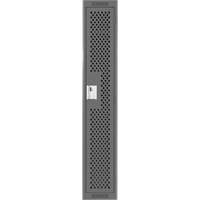 Clean Line Lockers, 12" x 12" x 72", Steel, Charcoal, Rivet (Assembled), Perforated Trail Hammer and Bolt