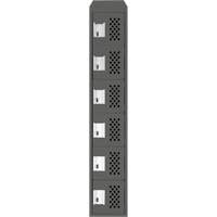 Petit casier perfor&eacute; Clean-Line, 6 niveaux, 12" x 72" x 12", Acier Trail Hammer and Bolt