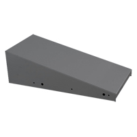 Clean Line Economy Lockers Slope Top, 4 Bank, 18" D x 48" W x 6" H, Steel Trail Hammer and Bolt