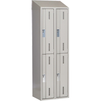 Casiers robustes Concorde, 2 niveaux, Bloc de 2, 24" x 18" x 78", Acier, Gris, Soud&eacute; (assembl&eacute;) Trail Hammer and Bolt