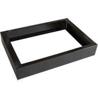 Base encastr&eacute;e pour casiers robustes enti&egrave;rement soud&eacute;e Concorde, 2 Blocs, 4" lo x 24" la x 17" p, Noir, Acier Trail Hammer and Bolt