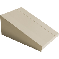 Dessus inclin&eacute; pour casiers robustes enti&egrave;rement soud&eacute; Concorde, Bloc de 1, 18" p x 12" la x 6" ha, Beige, Acier Trail Hammer and Bolt