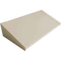 Dessus inclin&eacute; pour casiers robustes enti&egrave;rement soud&eacute; Concorde, Bloc de 3, 18" p x 36" la x 6" ha, Beige, Acier Trail Hammer and Bolt
