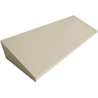 Dessus inclin&eacute; pour casiers robustes enti&egrave;rement soud&eacute; Concorde, Bloc de 4, 18" p x 48" la x 6" ha, Beige, Acier Trail Hammer and Bolt