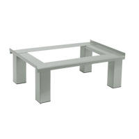 Free Standing Base, 4 Banks, 6" H x 48" W x 18" D, Grey, Steel Trail Hammer and Bolt