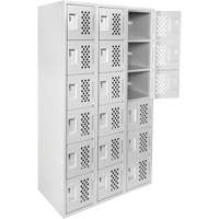 Clean Line Lockerettes, 6 -tier, Bank of 3, 18" x 72" x 12", Steel Trail Hammer and Bolt