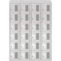 Casiers &eacute;conomiques perfor&eacute;s et assembl&eacute;s Clean Line, 6 niveaux, Bloc de 4, 18" x 72" x 12", Acier Trail Hammer and Bolt