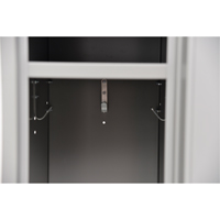 Casiers, 2 niveaux, Bloc de 2, 24" x 18" x 72", Acier, Gris, D&eacute;mont&eacute; Trail Hammer and Bolt