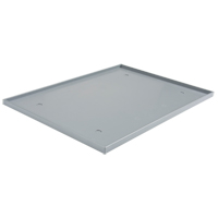 Fond de casier, Convient aux casiers 12" x 18", Gris fonc&eacute;, Plastique Trail Hammer and Bolt