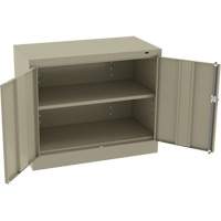 Armoire standard &agrave; hauteur de bureau, Acier, 30" h x 36" la x 18" P, Beige Trail Hammer and Bolt