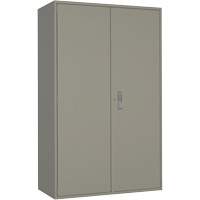 Armoire de rangement Hi-Boy tr&egrave;s large, Acier, 4 Tablettes, 72" h x 48" la x 24" P, Gris Trail Hammer and Bolt