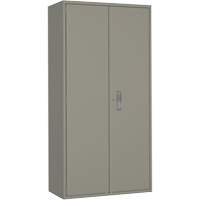 Armoire de rangement Hi-Boy, Acier, 4 Tablettes, 72" h x 36" la x 18" P, Gris Trail Hammer and Bolt