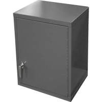 Armoire murale, 27" h x 13-11/16" la x 18" p, 2 tablettes, Acier, Gris Trail Hammer and Bolt