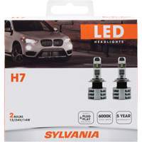 H7 Headlight Bulb, LED, 13.2 W/17 W, White Trail Hammer and Bolt