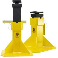Jack Stands with Adjustable Screw Top Saddle, Locking Pin, 15-1/2" - 20-1/2" H Trail Hammer and Bolt