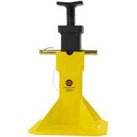 Jack Stands with Adjustable Screw Top Saddle, Locking Pin, 15-1/2" - 20-1/2" H Trail Hammer and Bolt