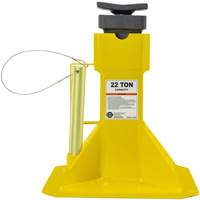 Jack Stands with Adjustable Screw Top Saddle, Locking Pin, 15-1/2" - 20-1/2" H Trail Hammer and Bolt