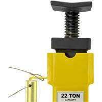 Jack Stands with Adjustable Screw Top Saddle, Locking Pin, 15-1/2" - 20-1/2" H Trail Hammer and Bolt