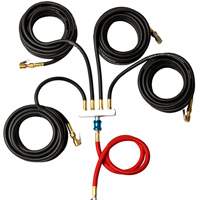 Wall-Mounted Tire Inflation System with 4-Hose Manifold Trail Hammer and Bolt