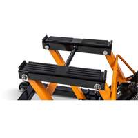 Cric pour VTT et motos, 0,75 tonnes Capacit&eacute;, 4-2/3" Abaiss&eacute;e, 14-1/2" &eacute;lev&eacute;e, Hydraulique &agrave; main Trail Hammer and Bolt