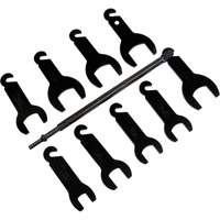 10-Piece Pneumatic Fan Clutch Wrench Set Trail Hammer and Bolt