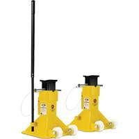 EZ-Wheel Jack Stand, Locking Pin, 22 Tons Capacity, 13-1/2" - 20" H Trail Hammer and Bolt
