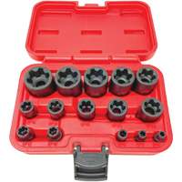 EP "Star" Plus Socket Set, 15 Pieces, 1/4"/3/8"/1/2" Drive Size Trail Hammer and Bolt