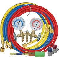 Jeu de manom&egrave;tres collecteurs avec coupleurs manuels et mini-injecteur de colorant Trail Hammer and Bolt