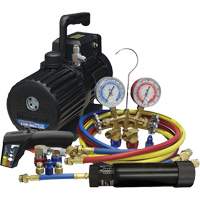 Ensemble combin&eacute; d&eacute;vacuation et de chargement pour R134a/R1234yf? Trail Hammer and Bolt