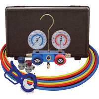 Jeu de manom&egrave;tres collecteurs pour automobile avec coupleurs manuels et robinet perce-canette lat&eacute;rale 3 en 1 Trail Hammer and Bolt