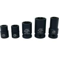 5 Pc. VAG Brake Caliper Socket Set Trail Hammer and Bolt
