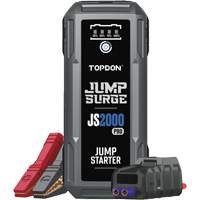 D&eacute;marreur de secours, banque d'alimentation et lampe de poche JumpSurge2000Pro &agrave; 2500 A de pointe Trail Hammer and Bolt