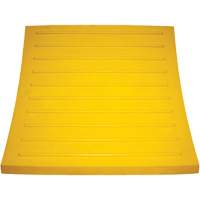 Wheel Chock, Polyurethane, Yellow, 15-1/4" W x 12-1/8" D x 10-3/4" H Trail Hammer and Bolt