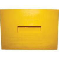 Wheel Chock, Polyurethane, Yellow, 15-1/4" W x 12-1/8" D x 10-3/4" H Trail Hammer and Bolt