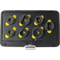 Threaded Leaf Spring Shackle Pin Remover & Installation Master Set, 7 Pieces, 1/2" Drive Size Trail Hammer and Bolt