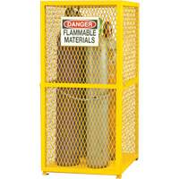 Armoire de rangement pour bouteilles &agrave; gaz, nbre de bouteilles: 9, 30" , 30" , 71-3/4" , Jaune Trail Hammer and Bolt
