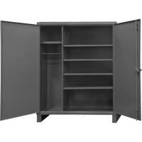 Vestiaire tr&egrave;s robuste, Acier, 60" la x 24" p x 78" h, Gris Trail Hammer and Bolt