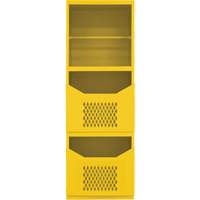 Armoire pour le contr&ocirc;le des d&eacute;versements, 1 Tablettes, 72" h x 24" la x 24" p, Acier, Jaune Trail Hammer and Bolt