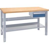 Industrial Duty Workbench, 1000 lbs. Cap., 60" W x 36" D, 34" H Trail Hammer and Bolt