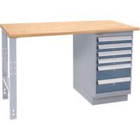 Industrial-Duty Workbench, 1000 lbs Cap., 60" W x 36" D, 34" H Trail Hammer and Bolt