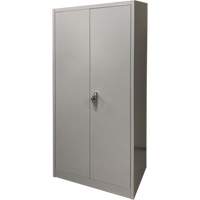 Armoire de rangement, Acier, 4 Tablettes, 66" h x 30" la x 15" P, Gris Trail Hammer and Bolt