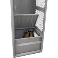 Gear Locker, Steel, 24" W x 24" D x 72" H, Grey Trail Hammer and Bolt