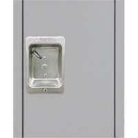 Lockers, 3 -tier, 12" x 18" x 86", Steel, Grey, Knocked Down Trail Hammer and Bolt