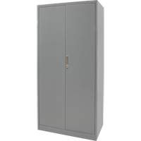 Armoire de rangement combin&eacute;e, 36" la x 18" p x 72" h, Gris Trail Hammer and Bolt